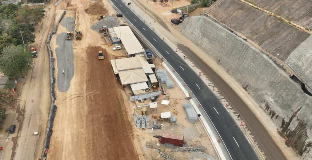 Obras da Nova Serra das Araras atingem 43% de execução e provocam interdições parciais