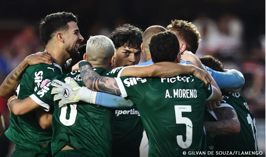 Virada e derrota rubro-negra levam Palmeiras à ponta do Brasileirão