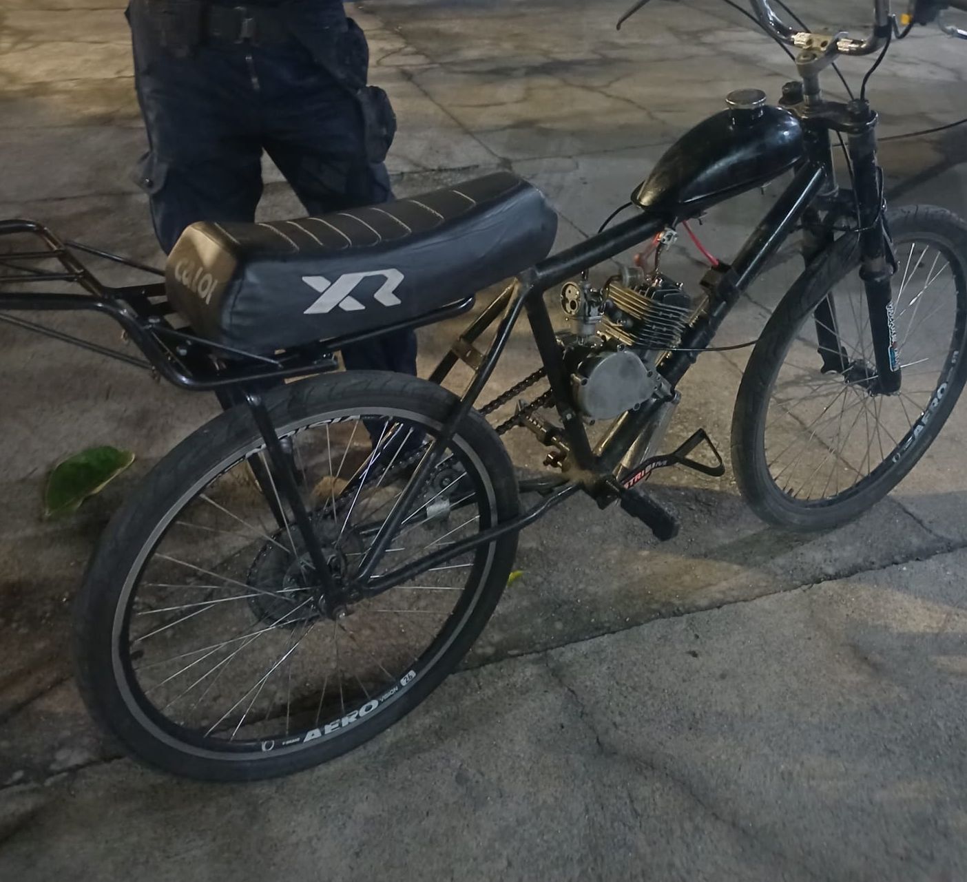 Guarda Municipal de Barra Mansa apreende bicicleta motorizada por perturbação do sossego no bairro Boa Sorte