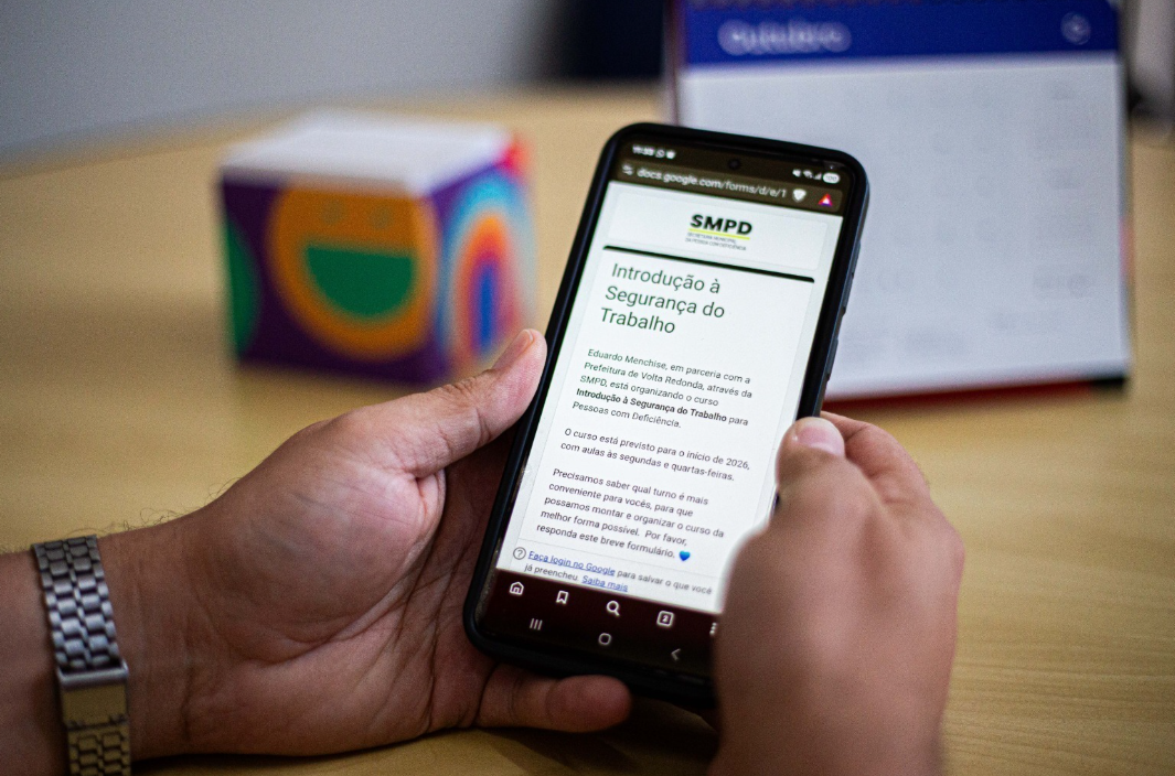 Volta Redonda abre inscrições para curso gratuito de Segurança do Trabalho voltado a PCDs