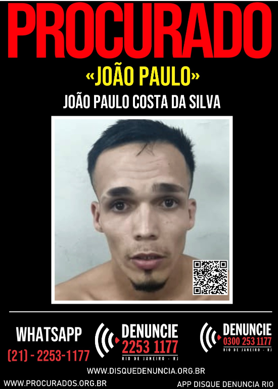 Disque Denúncia divulga cartaz de suspeito de feminicídio em Paraty