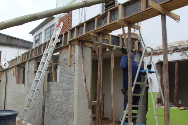 Reforma da ESF Vila Odete avança em Itatiaia