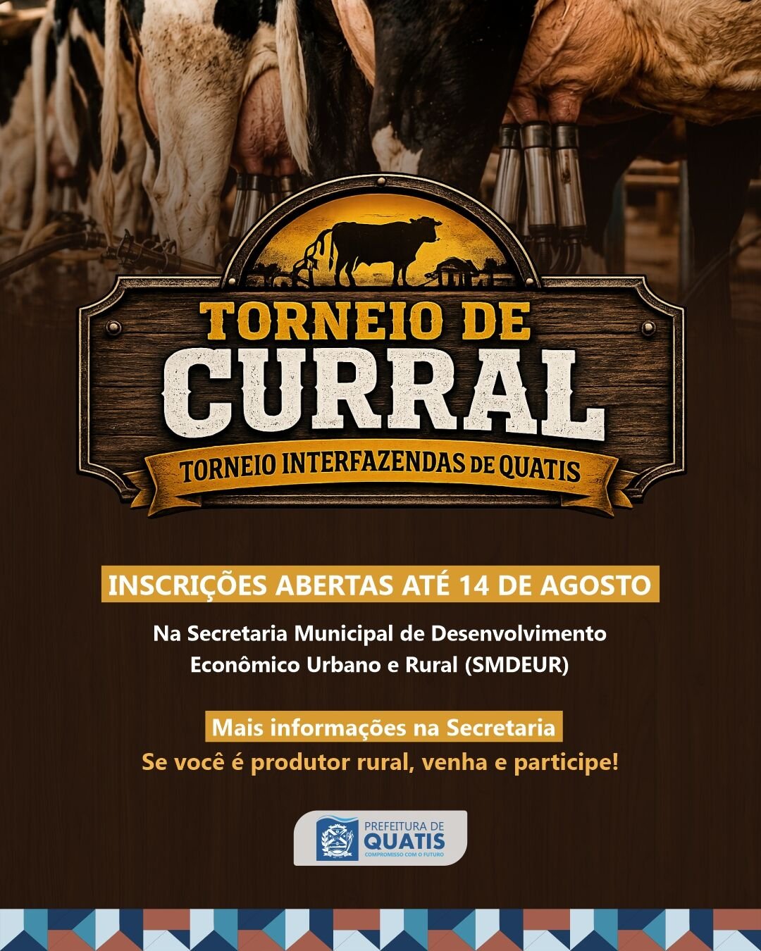 Inscrições para o 1º Torneio Interfazendas de Quatis terminam nesta sexta-feira