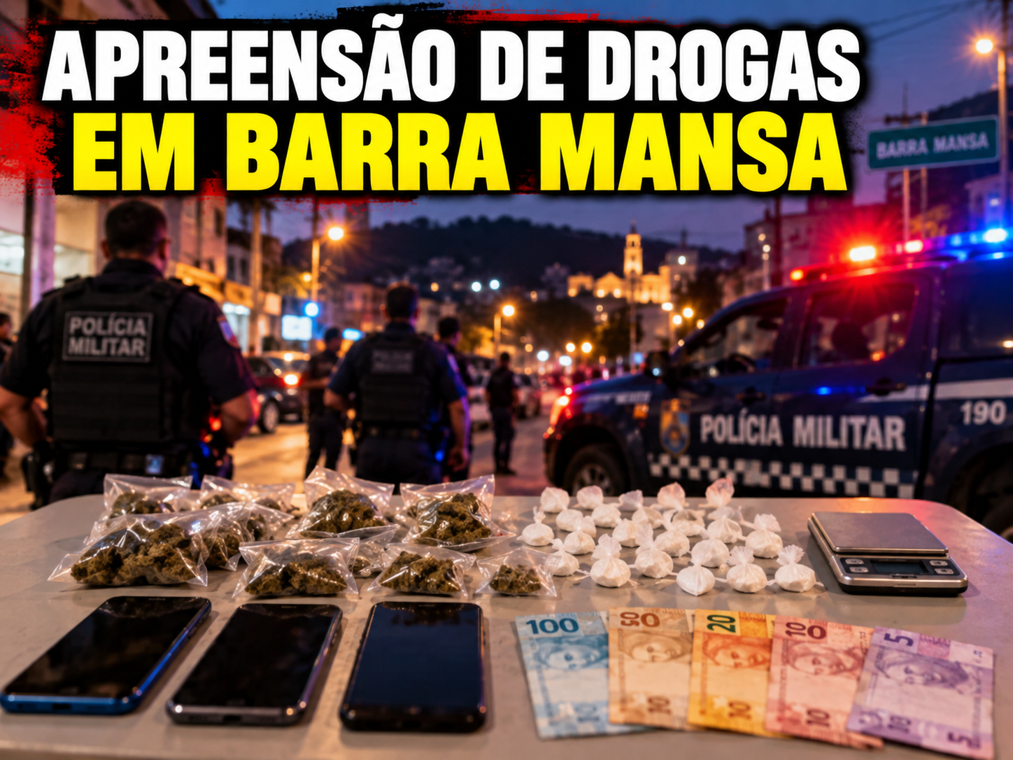 Operação prende quatro suspeitos de tráfico de drogas em Barra Mansa